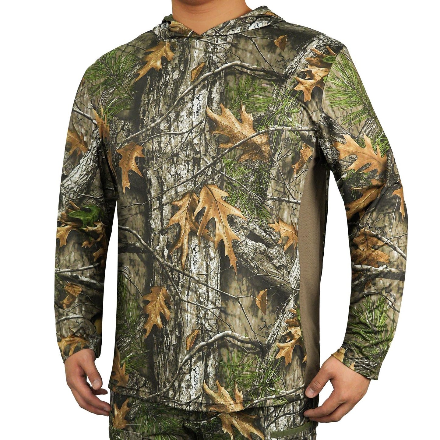 Sabertoo Hunting Long Sleeve Hoodie Tree contrast color