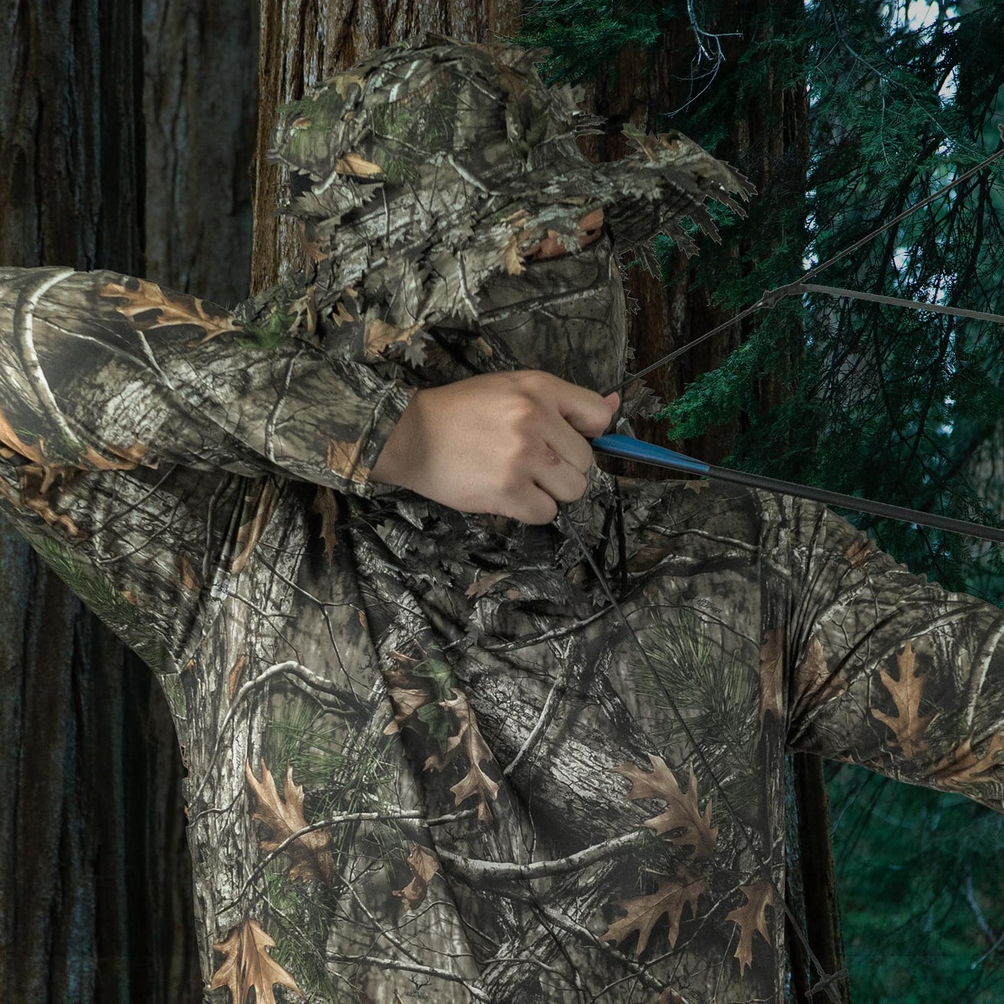 Sabertoo Camouflage 2-piece set (fisherman hat+leaves face mask)